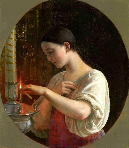 Сергей Иванович Грибков. В церкви. 1860-е гг.