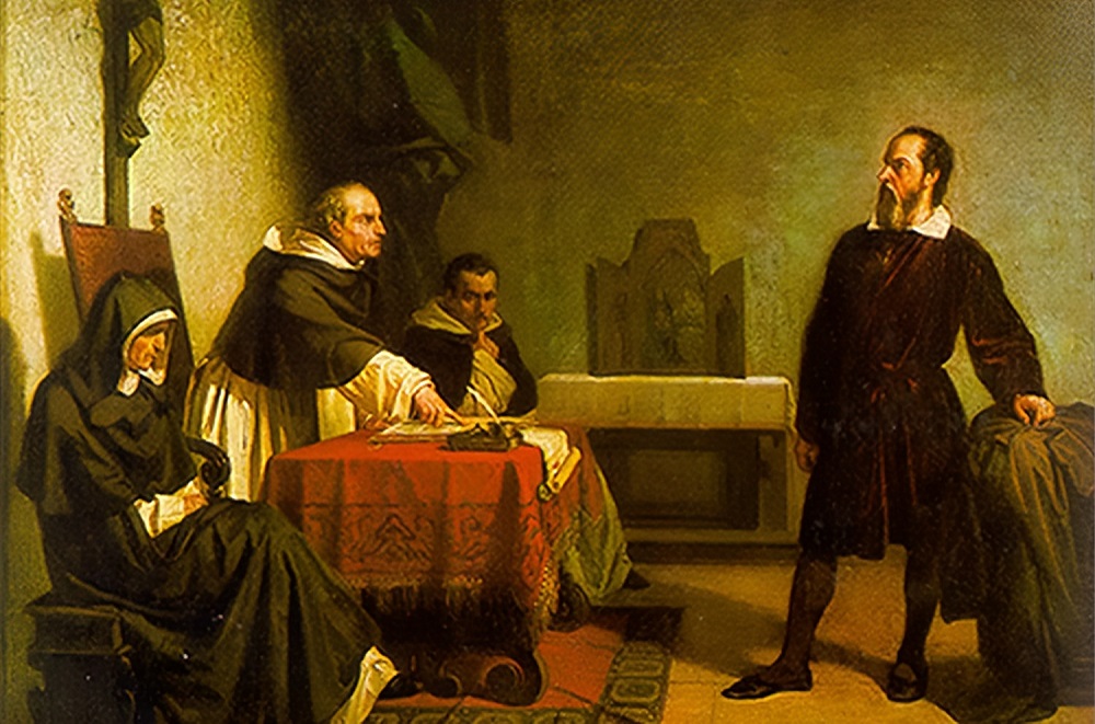 Галилей перед Инквизицией (картина Кристиано Банти, 1857 год)